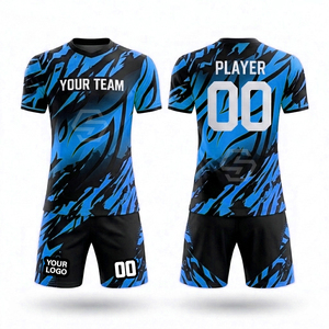 Tenues de football de haute qualité à séchage rapide par sublimation, maillots de football personnalisés respirants pour hommes et jeunes, ensembles d'entraînement de football - Product Image 5