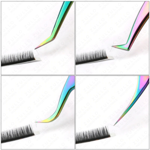 Premium Multi Color Stainless Steel Eyelash Tweezers Set for Extensions High Precision Volume & Isolation <b>Tools</b> - Product Image 4