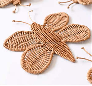 Fournisseur durable d'accent décoratif écologique léger de décoration de mur de rotin fait main du Vietnam - Product Image 3