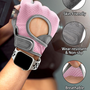 New Design Cycling Gloves Non-slip Breathable <b>Material</b> Eco Friendly Custom Logo Gloves Comfortable Half Finger Cycling Gloves - Product Image 6