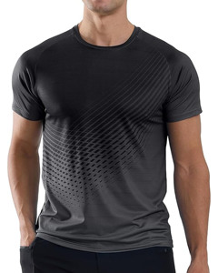 Camiseta de Hombre 2025/2026, Cuello en V, Manga Corta, Corte Regular, Color Negro Sólido, 100% Algodón, Tejido Suave, Transpirable y de Secado Rápido, Estilo Casual - Product Image 1
