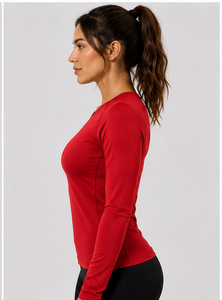 Chemisier de base médical extensible à col en V et manches longues pour femme, uniforme d'infirmière, tenue de travail hospitalière - Product Image 5
