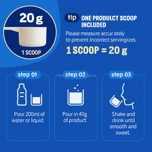 Poudre de shake protéiné au lait de chèvre avec isolat de lactosérum, antioxydant et naturel pour la nutrition musculaire des adultes et la récupération quotidienne - Product Image 4