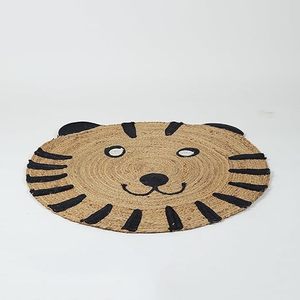 Eco Friendly Hand Braided <b>Thick</b> Jute & Cotton Area <b>Rugs</b> Non-Slip Custom Floor Carpet for Living Room Exercise Camping Prayer Use - Product Image 1