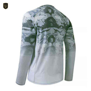 เสื้อแขนยาวซับลิเมชั่นผู้ชายขายส่ง ป้องกันรังสียูวี สำหรับตกปลา ออกกำลังกาย วิ่ง เสื้อแขนยาวซับลิเมชั่นผู้ชายขายส่งจำนวนมาก - Product Image 2
