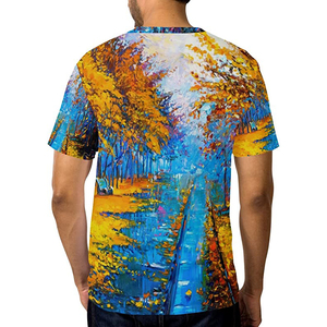 T-shirts de sublimation de haute qualité, logo personnalisé imprimé, tissu en toile confortable, fabrication en usine, vêtements décontractés, t-shirts de sublimation - Product Image 6