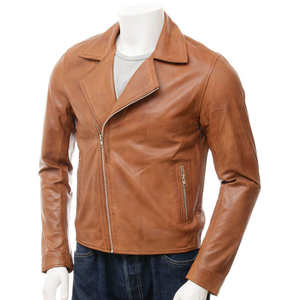 Chaqueta de Cuero con Cierre para Hombre, Estilo Urbano, Personalizable, de Invierno, con Etiqueta Privada, Superventas - Product Image 1