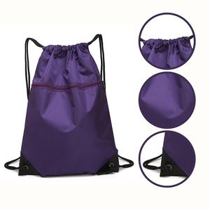 2026 New Fashion Cloth Drawstring Bag Casual Sport Bags Large Capacity Waterproof <b>Backpack</b> for Outdoor Solid Color - Product Image 6