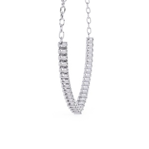 Colliers de luxe pour femmes en or massif 14 carats avec diamants de laboratoire taille ronde, personnalisables IGI OEM/ODM - Product Image 2