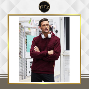 Oferta Especial en Sudadera con Capucha de Diseño Waffle para Hombre, Estilo Urbano, de Excelente Calidad y Tejido Grueso, para Compradores al por Mayor - Product Image 2
