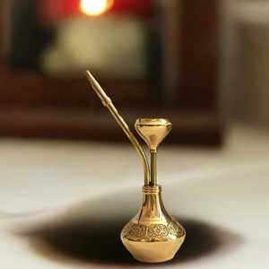 Cachimba Portátil de Latón de Alta Calidad con Acabado Pulido Grabado, Diseño Duradero para una Experiencia de Fumado Premium y Uso en Viajes - Product Image 3