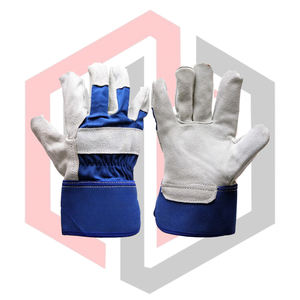 ถุงมือช่างซ่อมบำรุงเสริมความแข็งแรง หนังแท้ ทนทานต่อการฉีกขาด ระบายอากาศได้ดี ป้องกันไฟฟ้าสถิต ปราศจากซิลิโคน ปราศจากแป้ง ป้องกันแรงกระแทก ถุงมือกันไฟ - Product Image 1