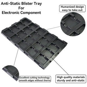 Khay nhựa để vận chuyển pin điện tử vỉ vỉ bao bì có thể tái chế ESD chống tĩnh Nhựa PCB khay - Product Image 2