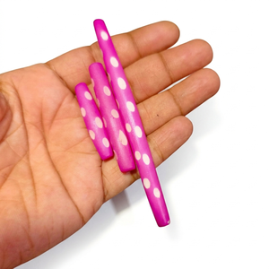 Realza tus prendas con nuestras cuentas de pelo de hueso con puntos de alta calidad. Elaboradas con maestría para diseños artesanales únicos de alta gama. - Product Image 1