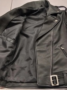 Gilet en cuir véritable double boutonnage de luxe, style vintage intemporel avec un attrait moderne, logo personnalisé disponible, doublure en fourrure - Product Image 2