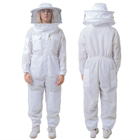 Combinaison d'apiculture pratique avec voile pour l'inspection des ruches, la récolte du miel, la gestion des ruches et l'entretien extérieur