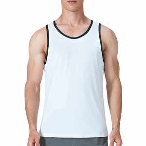 Débardeur de sport personnalisé avec logo pour hommes – Vente en gros – Maillot de corps athlétique sans manches pour la musculation et l'entraînement - Product Image 3