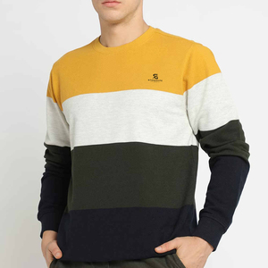 เสื้อสเวตเชิ้ตผู้ชายคุณภาพสูง ผ้าฝ้ายนุ่ม ระบายอากาศได้ดี สีพื้น ผ้าหนา รับสกรีนโลโก้ คอกลม สไตล์ลำลอง ปี 2026 - Product Image 1