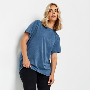 Camisetas de Mujer 100% Algodón, Estilo Oversize, Verano, Vintage, Lavado Ácido, Casual, Manga Corta, Ajuste Holgado, Transpirable, OEM - Product Image 3