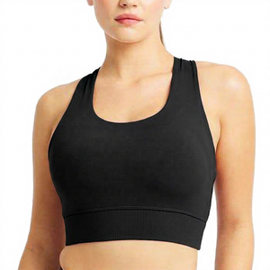 Purple High Neck Sports <b>Bra</b> Women's Workout Yoga Fitness <b>Crop</b> <b>Top</b> <b>Supportive</b> Design - Product Image 6
