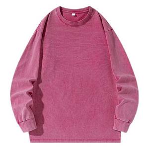 Sweat-shirt décontracté pour homme à col rond, lavage acide, séchage rapide, respirant, durable, à prix abordable, très vendu - Product Image 1