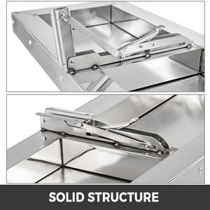 Estante Plegable de Acero Inoxidable de 48L x 12W Pulgadas para Servir Alimentos, Soporte de Pared para Remolques de Concesión - Product Image 5