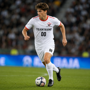 Custom White Soccer Uniform Set Quick Dry Football Team Jersey Shorts for <b>Men</b> Training Match Sportswear - Product Image 6