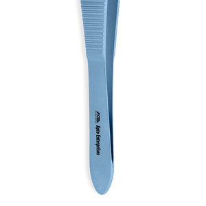 Pinces à tissus Adson de qualité supérieure, à plusieurs dents, manche plat, 4,75 pouces (12 cm), pointes droites - Product Image 6