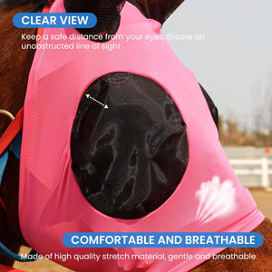 Máscara Antimoscas para Caballos de Malla de Poliéster de Alta Calidad con Diseño Personalizado, Servicio OEM para Uso Ecuestre por Ilfas Industries - Product Image 5
