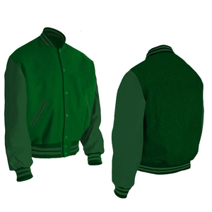 Unisex Vintage Retro Baseball Cropped Varsity Jacket <b>Men</b> Custom Logo Embroidered American Chenille <b>Men's</b> Retro Varsity Jacket - Product Image 4