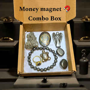 Meilleur nouvel arrivage de kit de cristaux combo d'attraction d'argent et de richesse de pyrite pierres de guérison pour la richesse et l'abondance du fournisseur en vrac - Product Image 1