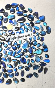 Pierres précieuses en vrac 100 % naturelles, en cristal de labradorite, faites à la main, de haute qualité, formes variées, certifiées, tailles personnalisables - Product Image 1
