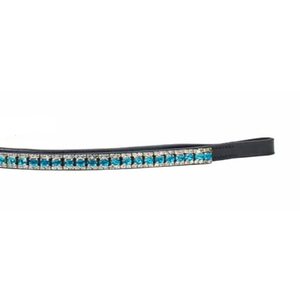 Fournisseur d'usine : Équipement équestre pour courses de chevaux, frontale en cuir décorative ornée de cristaux et strass, disponible en toutes tailles cob. - Product Image 1