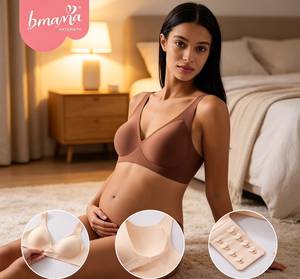 Sujetador sin costuras para mujer, cobertura total, talla grande, transpirable, comodidad diaria - Product Image 1