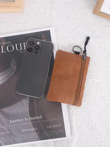 Durable Vintage Foldable Canvas Zipper Portable Cosmetic Bag Coin <b>Purse</b> Letter Pattern <b>Key</b> Card Storage Reusable Eco-Friendly - Product Image 5