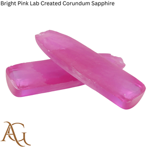 Boules de saphir corindon rose vif synthétiques créées en laboratoire, fusion flamme simulée, 100 grammes - Product Image 1