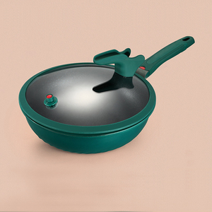 Wok antiadhésif profond, parfait pour faire sauter, faire tomber, faire bouillir, cuire à la vapeur et préparer de délicieuses repas pour toute la famille - Product Image 4