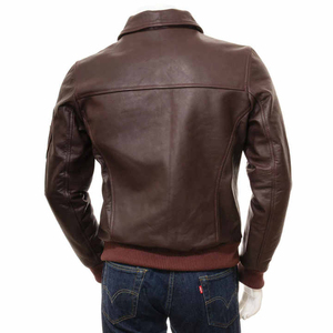 SHARISSA INTERNATIONAL Men's Wool Moto <b>Jacket</b> <b>Slim</b> <b>Fit</b> Turn-down Collar Quick Dry Breathable Solid Color Winter Style Regular - Product Image 2