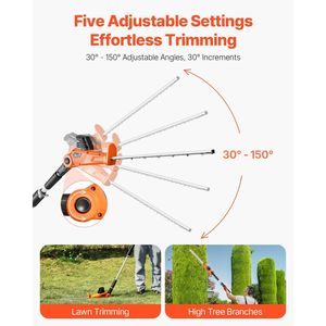 20V Battery <b>Cordless</b> Electric <b>Hedge</b> <b>Trimmer</b> 1200 RPM with 6.2 7.8 Ft Extendable <b>Pole</b> High Branch <b>Hedge</b> <b>Trimmer</b> - Product Image 4