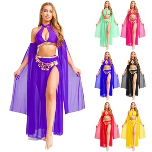 Traje de <span class=keywords><strong>danza</strong></span> <span class=keywords><strong>del</strong></span> <span class=keywords><strong>vientre</strong></span> Sexy para mujer, Top corto, pantalones cortos, conjuntos de falda de gasa, traje de baile para espectáculos de <span class=keywords><strong>danza</strong></span> <span class=keywords><strong>del</strong></span> <span class=keywords><strong>vientre</strong></span>, <span class=keywords><strong>clases</strong></span>, fiestas, Fitness - Product Image 1