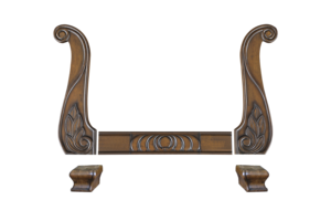 Riel de Sofá Tallado Clásico, Muebles de Madera Maciza, Moldura Decorativa, Proveedor de Piezas de Sofá de Madera Personalizadas - Product Image 6