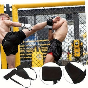 อุปกรณ์ป้องกันขาหนีบสำหรับผู้ชาย สำหรับกีฬามวย MMA เทควันโด คาราเต้ ฟุตบอล ทำจากนีโอพรีน ป้องกันการบาดเจ็บ ขายส่งแบบ OEM - Product Image 4
