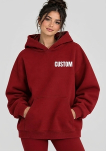 Sudadera con Capucha Extra Grande para Mujer, Personalizada, Transpirable, con Estampado de Lunares en la Parte Delantera, Hombros Caídos, Corte Holgado, Cómoda, Informal, de Manga Larga - Product Image 5