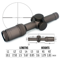 Specprecision 2023 Nouvelle lunette tactique améliorée RZ HD 1-6x24mm GEN2 LPVO 30mm avec réticule en fibre optique, lunette de chasse, meilleure lunette avec monture