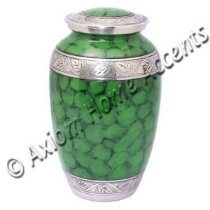 Sofisticada urna de cremación de aluminio hecha a mano con diseño moderno, hermoso tributo de Axiom Home Accents - Product Image 6