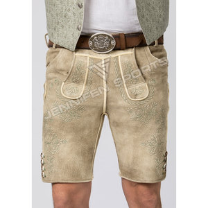 Pantalones Cortos de Cuero Estilo Bávaro para Oktoberfest, Talla Grande, de Piel de Vaca y Gamuza, Casuales, para Hombre, Estilo Austriaco y Alemán - Product Image 3