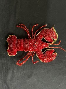 ของตกแต่งคริสต์มาสรูปกุ้งก้ามกรามสีแดงประดับลูกปัดและเลื่อม ทำด้วยเครื่องจักร เหมาะสำหรับแขวนตกแต่งต้นคริสต์มาส ของขวัญสำหรับบ้าน - Product Image 3