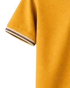 เสื้อโปโลคอซิปผู้ชาย แขนสั้น คอริบตัดสี ผ้าคอตตอนผสม สวมใส่สบายๆ ในฤดูร้อน ผลิตตามสั่ง - Product Image 5