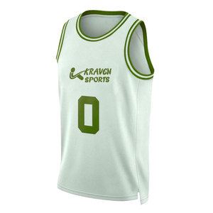 Maillot de basketball de haute qualité, personnalisé avec col en V, maillot de basketball imprimé par sublimation sur mesure - Product Image 1