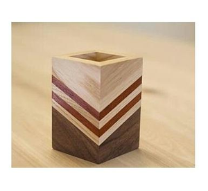 Organisateur en bois de qualité supérieure pour stylos, crayons et accessoires de papeterie, fabriqué en Inde, artisanat naturel. - Product Image 1